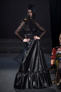 Model on the catwalk