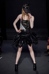 Model on the catwalk