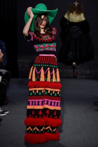 Model on the catwalk