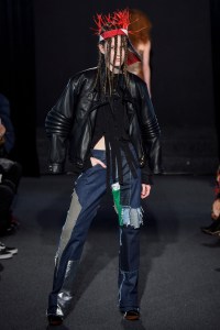 Model on the catwalk