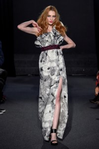 Model on the catwalk