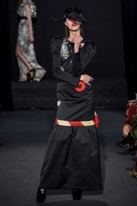 Model on the catwalk