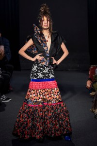 Model on the catwalk