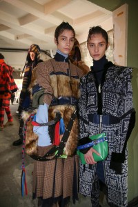 Backstage at Sacai Men's Fall 2018