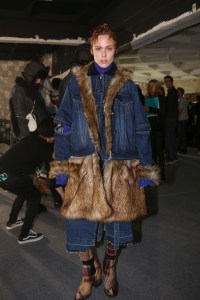 Backstage at Sacai Men's Fall 2018