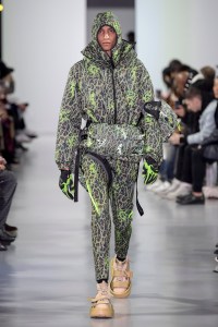 Model on the catwalk