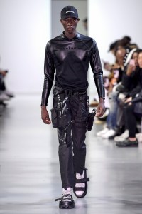 Model on the catwalk