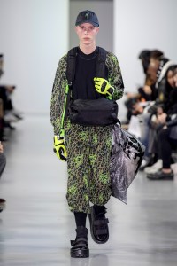 Model on the catwalk
