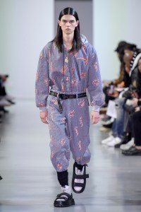 Model on the catwalk