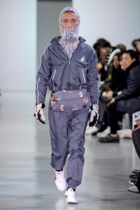 Model on the catwalk