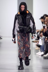 Model on the catwalk
