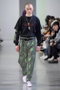 Model on the catwalk