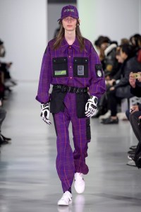 Model on the catwalk
