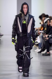 Model on the catwalk