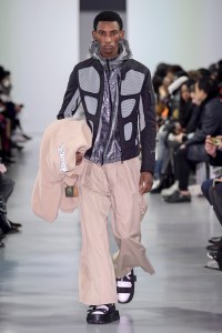 Model on the catwalk