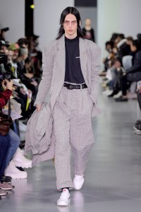 Model on the catwalk