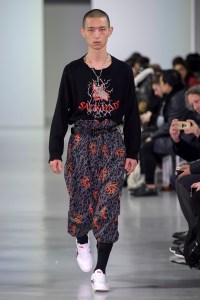 Model on the catwalk