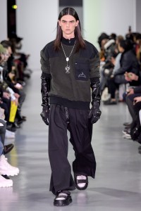 Model on the catwalk