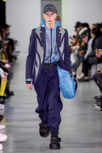 Model on the catwalk