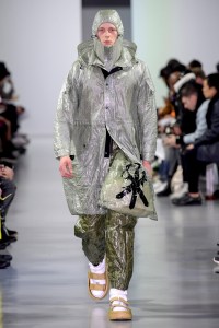 Model on the catwalk