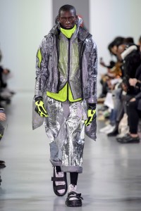 Model on the catwalk