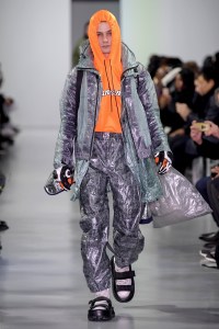 Model on the catwalk