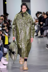 Model on the catwalk