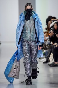 Model on the catwalk