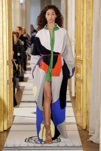Model on the catwalk