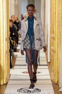 Model on the catwalk