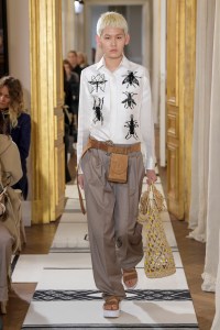Model on the catwalk