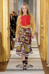 Model on the catwalk