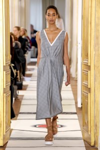 Model on the catwalk