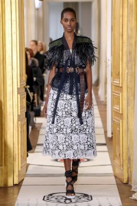 Model on the catwalk