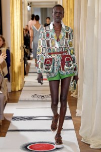 Model on the catwalk