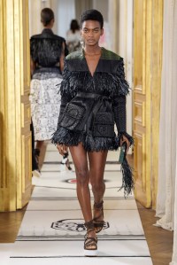 Model on the catwalk