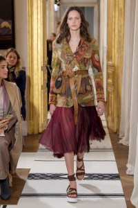 Model on the catwalk