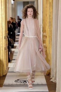 Model on the catwalk