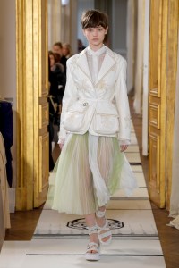 Model on the catwalk