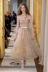 Model on the catwalk
