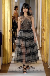Model on the catwalk