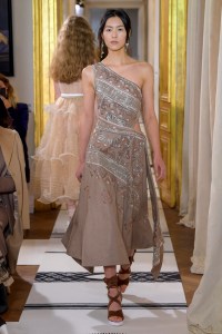 Model on the catwalk