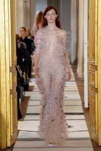 Model on the catwalk