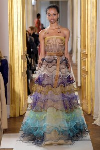 Model on the catwalk
