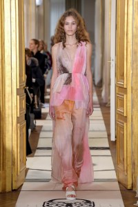 Model on the catwalk