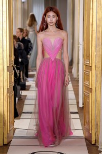 Model on the catwalk
