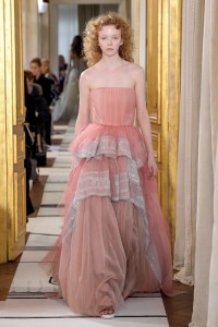 Model on the catwalk
