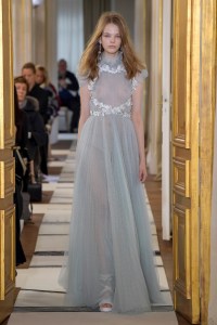 Model on the catwalk