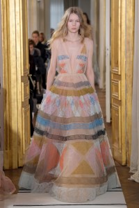 Model on the catwalk