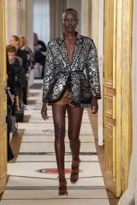 Model on the catwalk